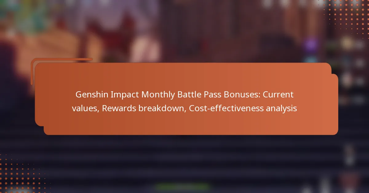 Genshin Impact Monthly Battle Pass Bonuses: Current values, Rewards breakdown, Cost-effectiveness analysis
