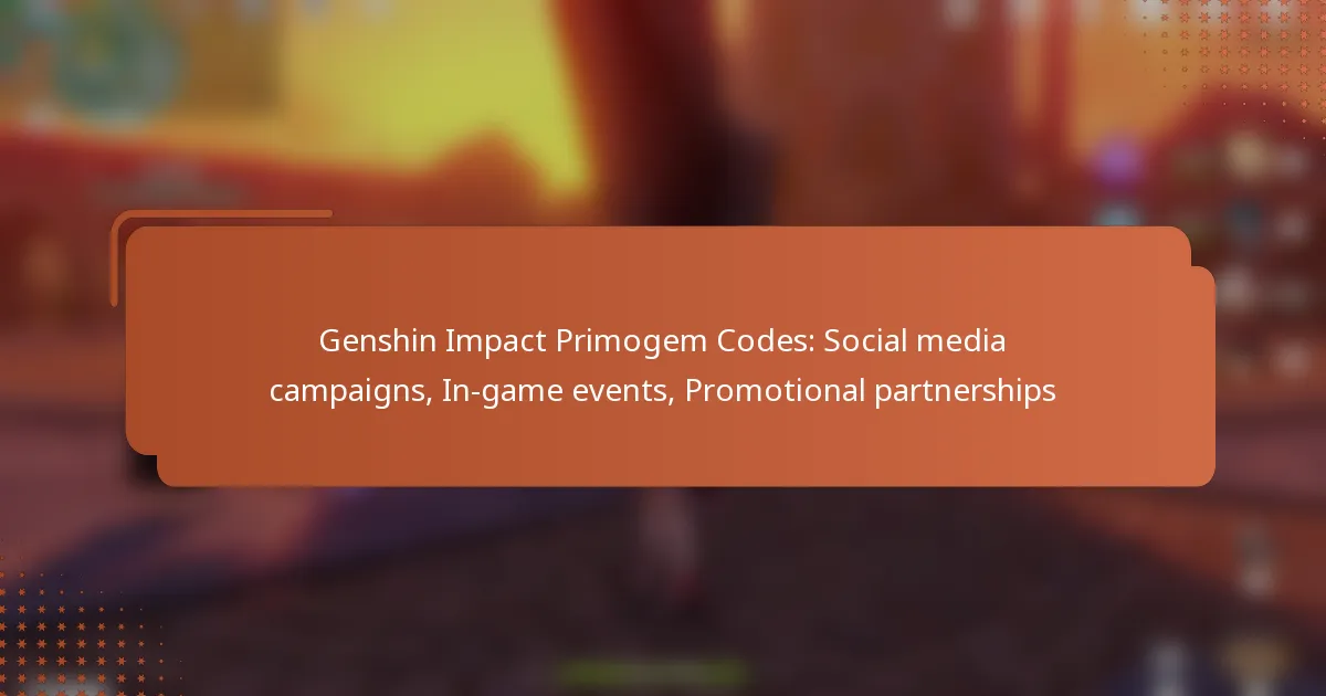 Genshin Impact Primogem Codes: Social media campaigns, In-game events, Promotional partnerships